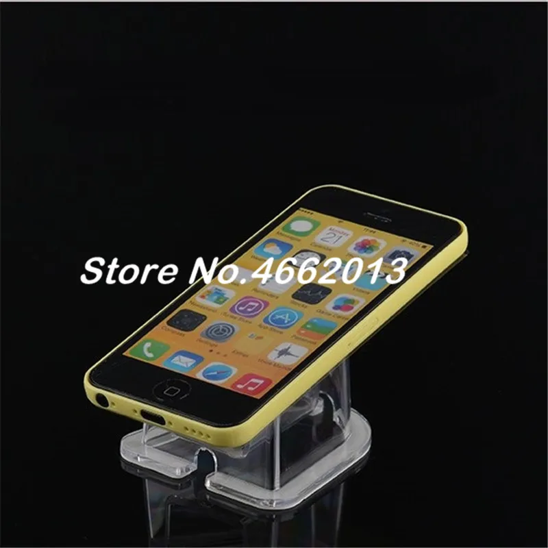 10 pcs/lot Mobile Phone Display Frame Anti-skid Mobile Phone Seat Transparent Acrylic Display Frame Flat Bracket Base exhibition