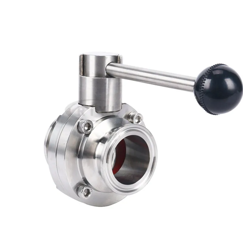 

2" 51mm SS304 Stainless Steel Sanitary 2" Tri Clamp Butterfly Valve Homebrew Beer Dairy Product