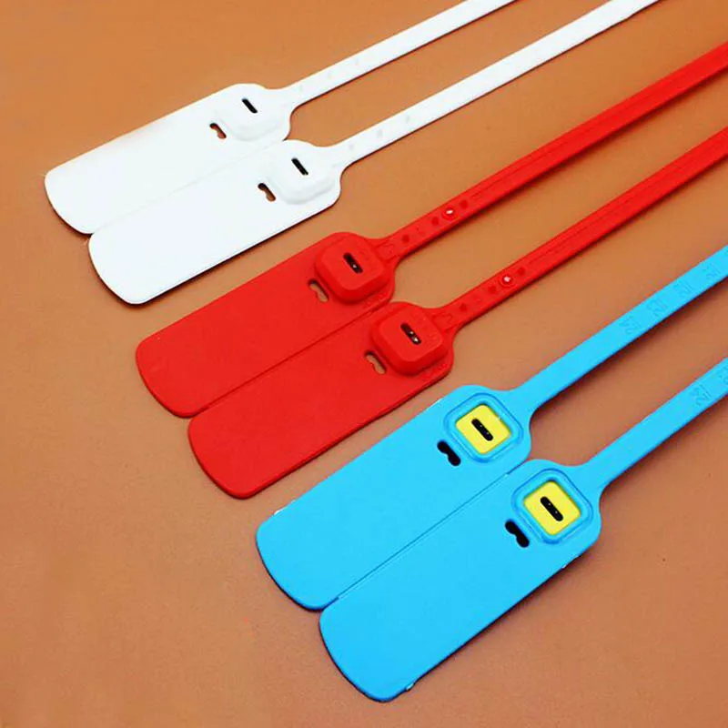 30pcs Plastic Seal disposable anti-theft cable tie 300mm long security seals for container truck