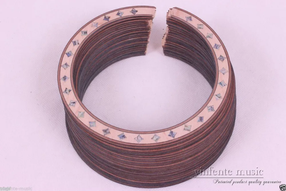 

10pcs CLASSICAL GUITAR ROSETTE SOUND HOLE INlay Shell Inlaid REAL Wood #29