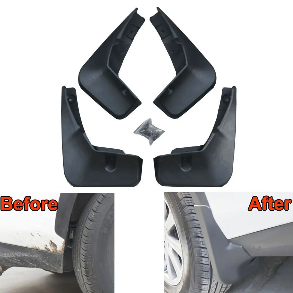 

4pcs/set Plastic Car Fender Mud Flap Splash Guards Mudguards Protector For NX300h NX200T 2015 2016