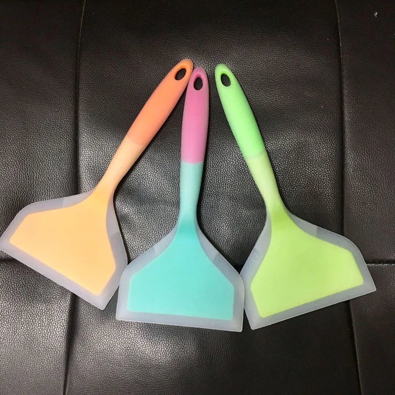 Food Grade Silicone Spatula For Beef Meats Kitchen Shovel Wide Pizza Shovel Non-stick Pan Shovel Cooking Tools ZA5874