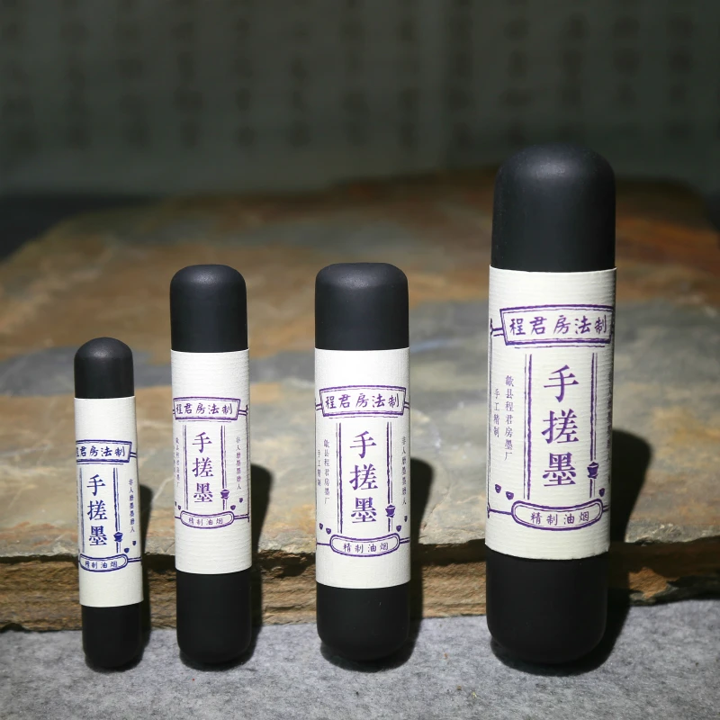 High Quality Pure Handmade Ink Stick Block Practical Study Treasure Traditional Chinese Painting Inker Calligraphy Oil Soot Ink