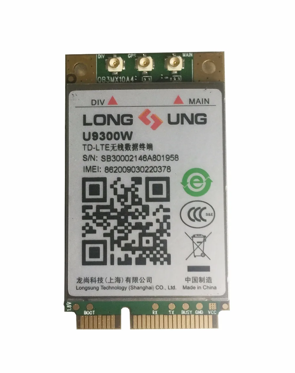 

JINYUSHI for U9300W FDD-LTE/TDD-LTE/TD-SCDMA/EDGE/GPRS/GSM support GPS&Voice wireless module in the stock free shipping