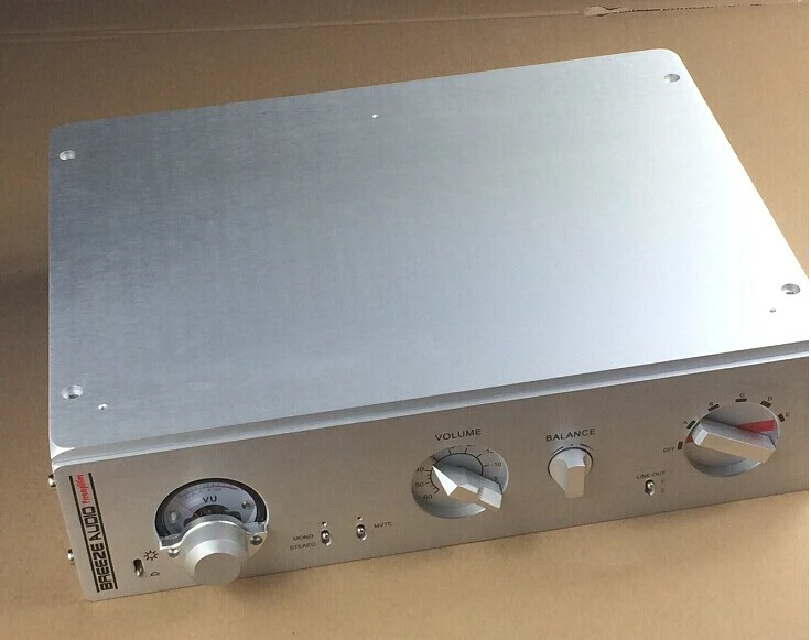 3208A-Deluxe-Level-Meter-Aluminum-amplifier-chassis-case-enclosure-320-83-246mm