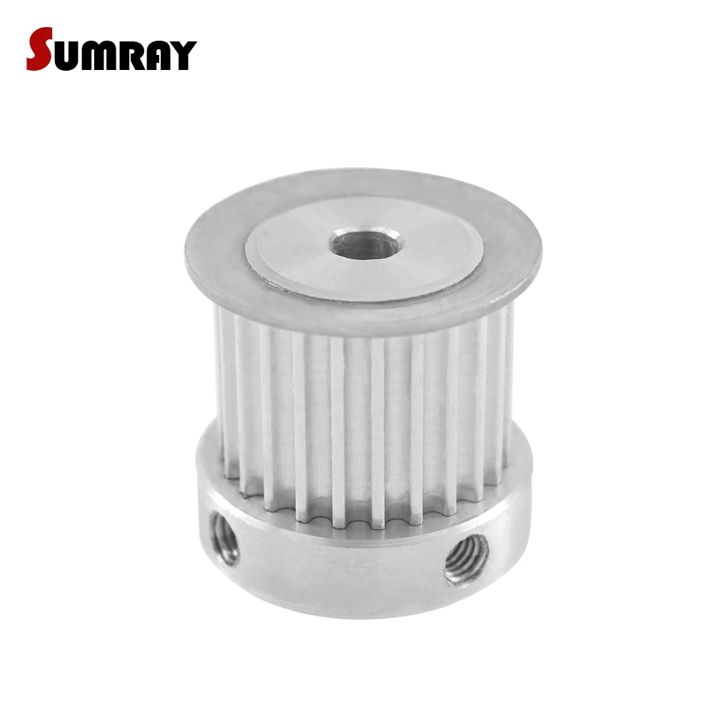 

SUMRAY 3M 25T Timing Pulley 5/6/6.35/7/8/10/12/14/15mm Inner Bore Aluminium Pulley Wheel 16mm Belt Width Motor Belt Pulley 2pcs