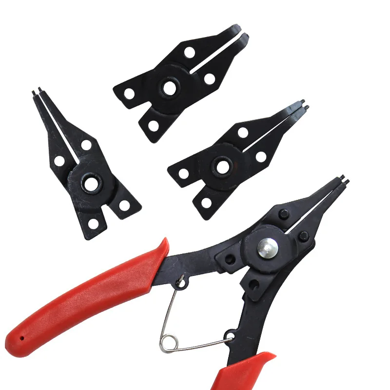 4 IN 1 Multifunctional Snap Ring Pliers Multi Tools Multi Crimp Tool Internal External Ring Remover Retaining Circlip Pliers