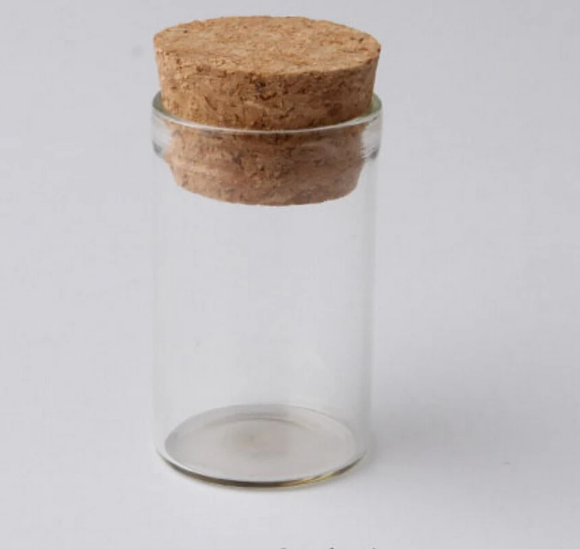 

500pcs/lot 7ml Small Clear Cute Mini Cork Stopper Glass Bottles Vials Jars Containers Wishing Bottle Glass Craft lin3594