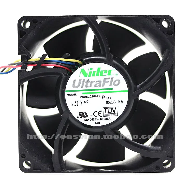 

Nidec V80E12BGA7-07 T35A1 DC 12V 1.73A 80x80x38mm Server Cooling Fan