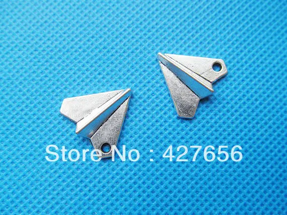 15pcs 19.00mmx17.00mm Antique Silver tone/Antique Bronze Paper Plane Pendant Charm/Finding,for Necklace,DIY Jewellry Accessory