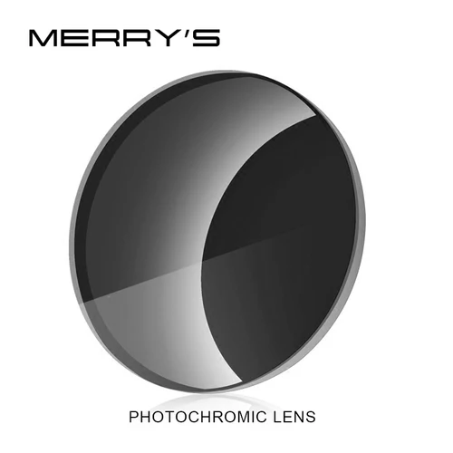 MERRYS serie fotocromática 1,56 1,61 1,67 lentes de gafas asféricas de resina CR-39 graduadas lentes de sol para miopía