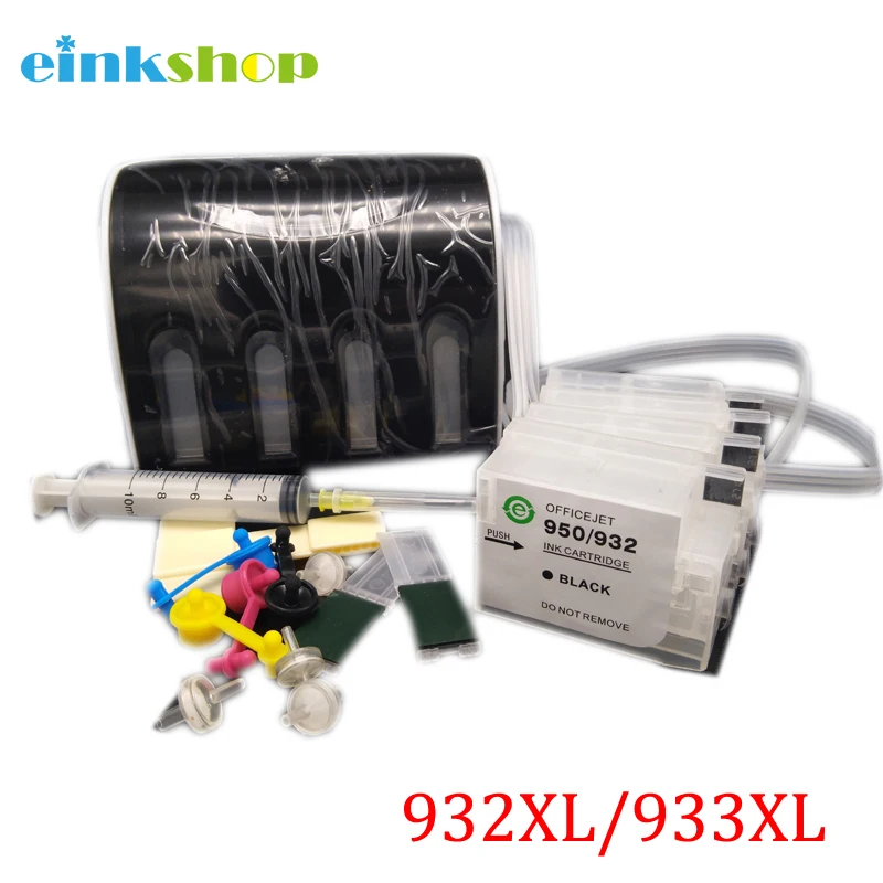 einkshop For HP932 933 CISS Ink System For HP 932 933 xl Officejet Pro 6100 6600 6700 7110 7610 7612 7510 7512 Printer