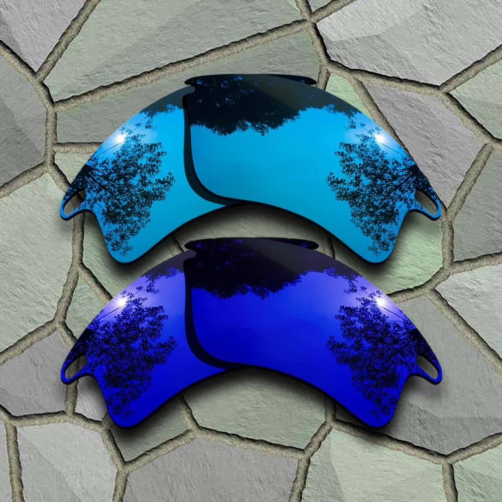 Sky Blue&Violet Blue Anti-Scratch Polarized Replacement Lenses for Oakley Fast Jacket XL