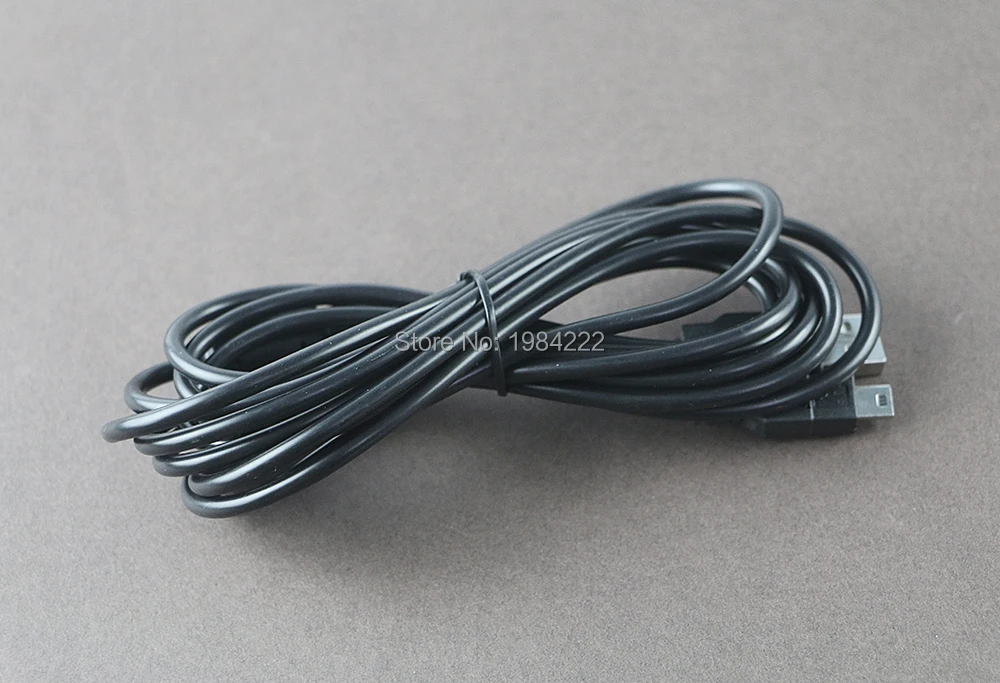 50 قطعة/الوحدة 1 متر 1.8 متر 3 متر USB كابل الشاحن الحبل غمبد المقود إمدادات الطاقة كابل الشاحن ل بلاي ستيشن PS3 تحكم