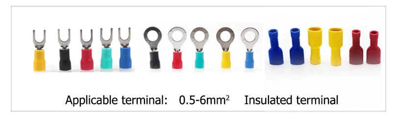 Farbige Crimpzangen Professionelles Isoliertes Kabelverbinder-Werkzeug mit Ratschenfunktion für 22-10AWG LY-03C/HS-30J – Detail 5