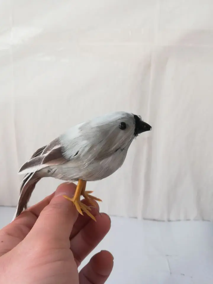 about 13cm simulation bird Passer domesticus foam&feathers vivid sparrow bird,pastoral handicraft,home garden decoration ,a0997