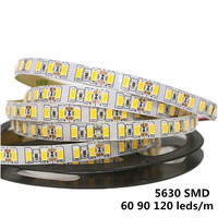 DC 12V Super Bright SMD 5630 5730 Lights IP20 Flexible Tape Ribbon String Lamp Led Strip Light 60leds/m 90leds/m 120leds/m