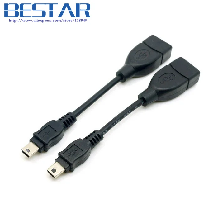 Mini USB Type A & Type B to USB Female OTG Cable for Handycam DV DC & Tablet