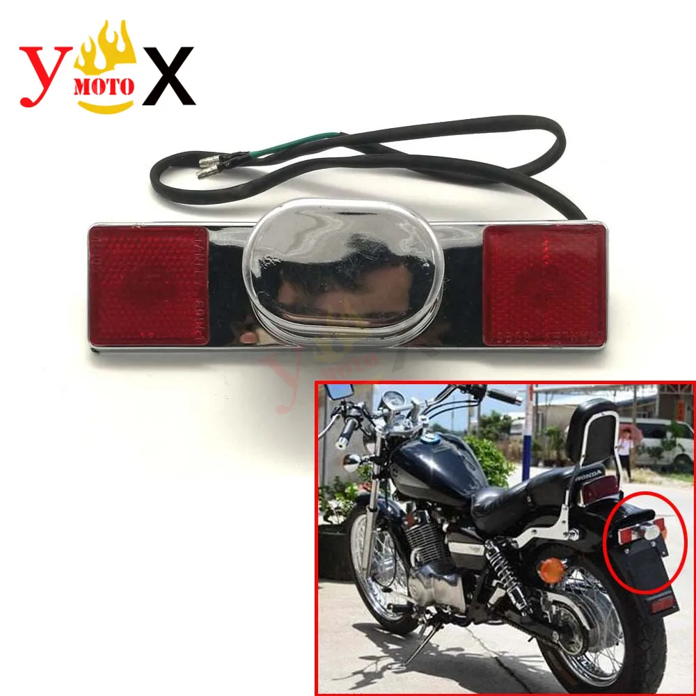 Motorcycle Rear Fender Taillight License Light Lamp Reflector  For Honda Rebel CMX250 1996-2011 CA250 96-12 CMX250C 2003-2011