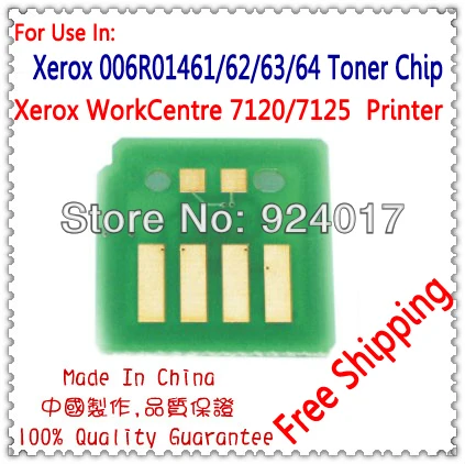 

For Xerox 006R01461 006R01462 006R01463 006R01464 Toner Chip,For Xerox WC 7120 7125 7220 7225 Printer Toner Cartridge Chip