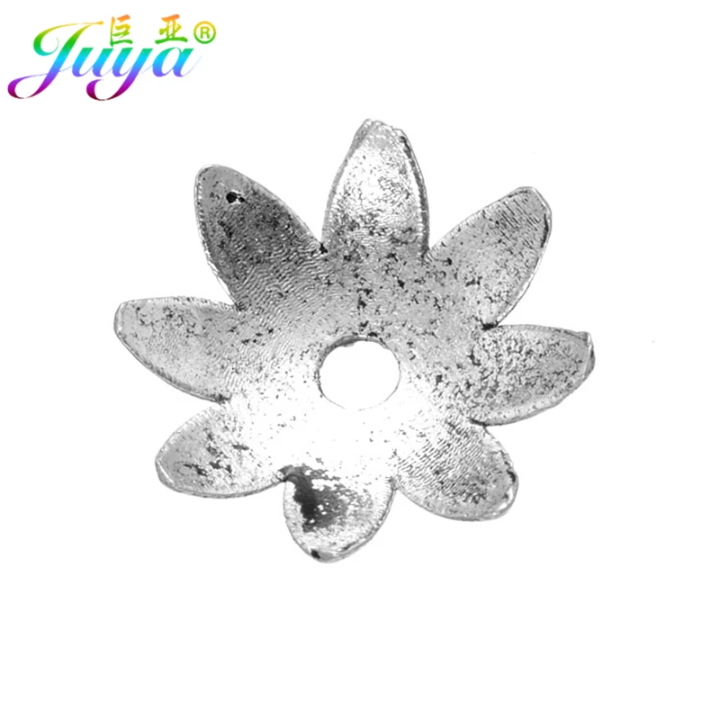 Wholesale 100pcs Antique Silver Color Hole Spacer Beads Caps DIY Handmade Beadwork Beads Jewelry Findings Earrings Accessories