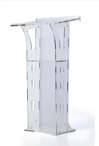 Logo customize modern and stylish 2019 detachable Free Shipping Truth ministries christian clear acrylic lectern cheap church