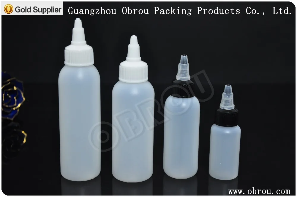 

200pcs 30ml,60ml,100ml,120ml twist cap empty plastic tattoo ink dropper bottle with twist off cap hot sales