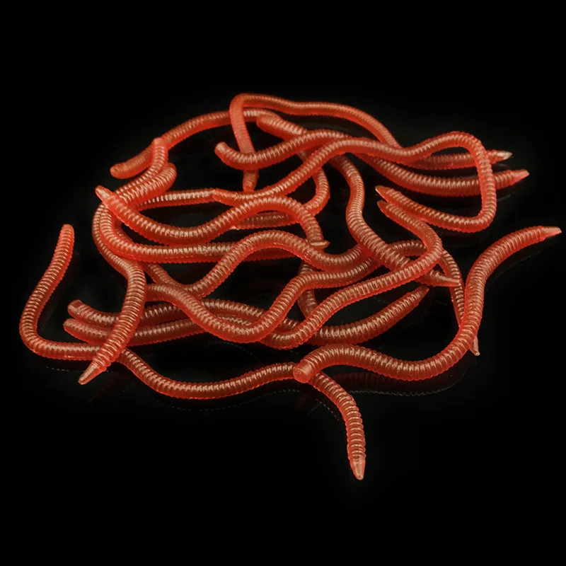 Vinilo Lombriz Cola Larga – Señuelo agua dulce gusano sangre