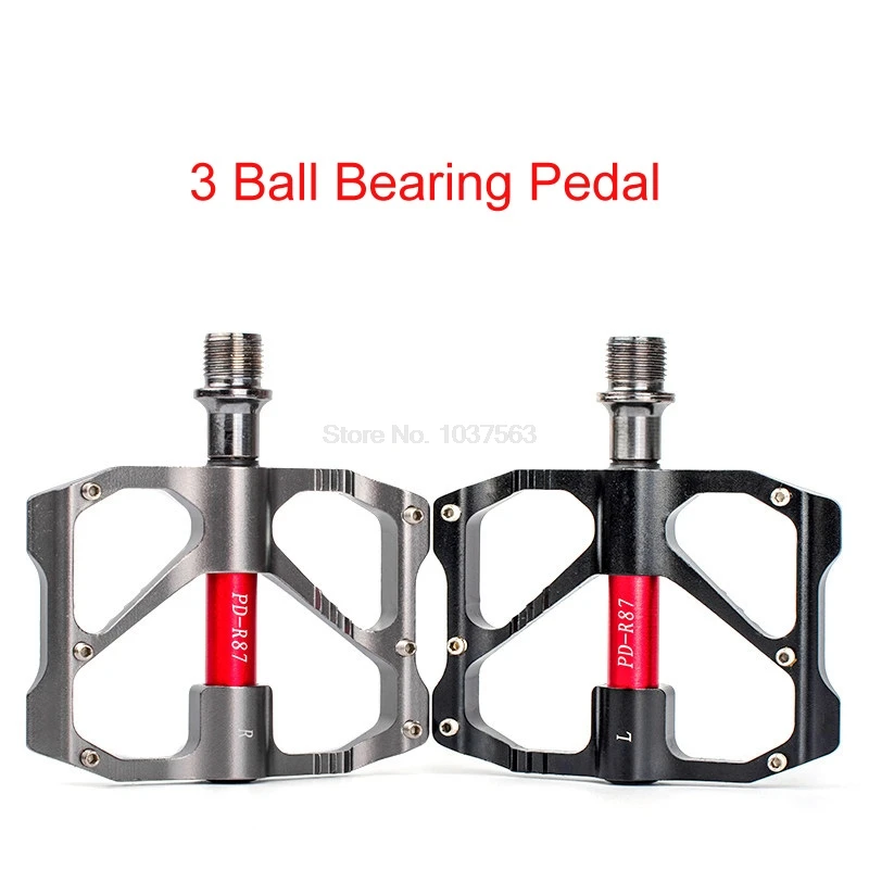 Promend 2017 MTB Mountain Road Bicycle Bike Pedal Slip-resistant Ultra-light Aluminum Alloy 3 Ball Bearing Cycling Pedals