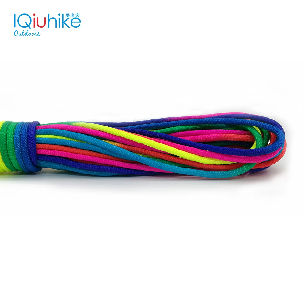 IQiuhike 31Meter Colorful Paracord 550 Parachute Cord Lanyard outdoor paracord 7 Strand Climbing Camping survival equipment