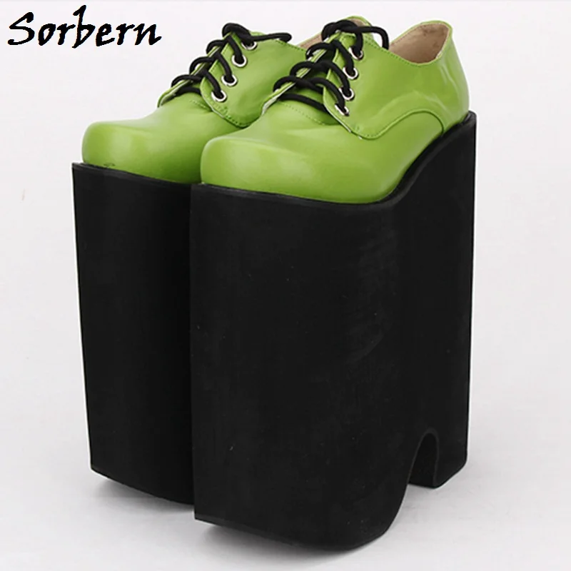 Sorbern High Heels Platform Pumps Spring Designer Brand Custom Color High Quality Women Shoes Round Toe Size 8 Ladies Pumps