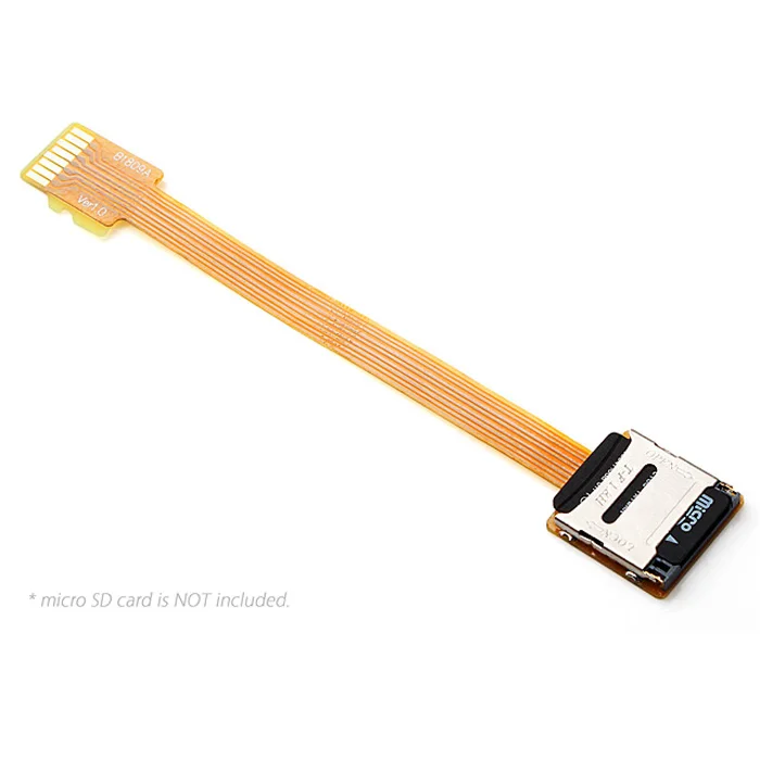 Micro SD TF Memory Card Kit Male to Female Extension Cable Soft Flat FPC Cable Extender 10cm