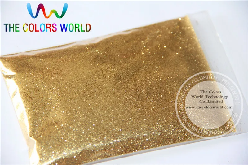 B0206 Light Gold Color Glitter powder -0.2MM glitter dust dazzling glitter powder,DIY Flash powder