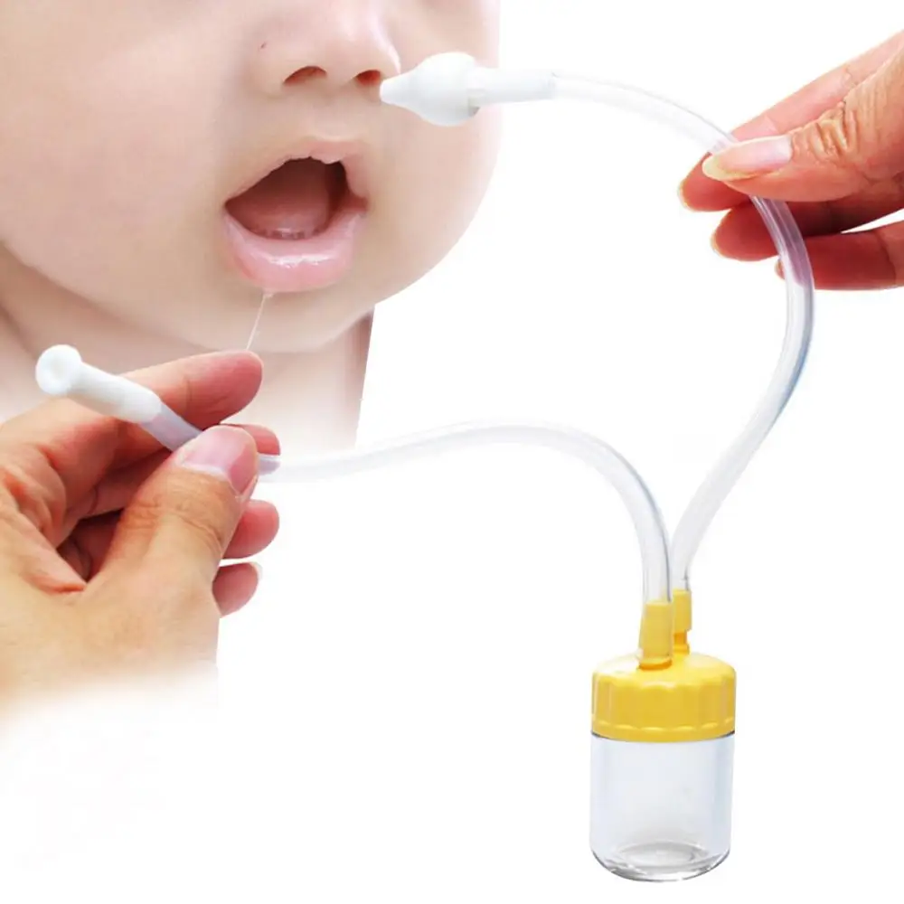 100% New Baby Safe Nose Cleaner Vacuum Suction Nasal Mucus Runny Aspirator Inhale Hot Selling