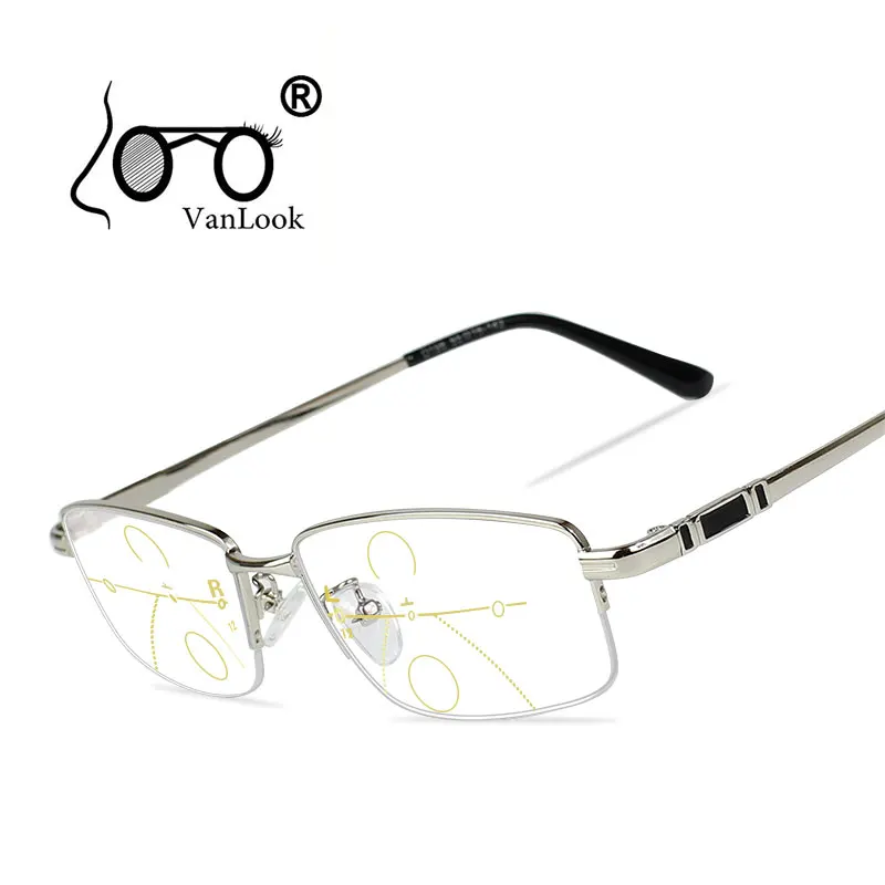 Multifocal Progressive Reading Glasses Men For Computer Sight Clear Adjustable Eyeglasses Women Bifocal +1.0 1.5 2.0 2.5 3 3.5 4