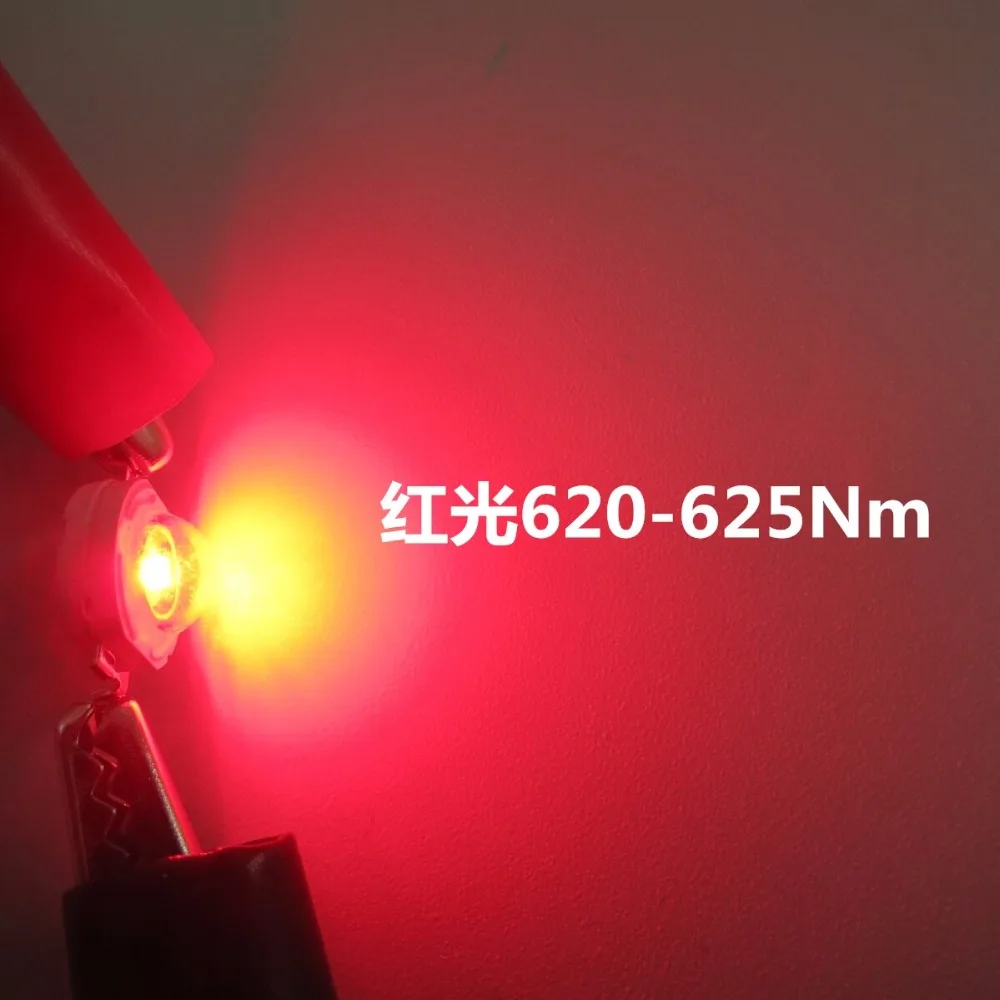 10Pcs 1W 3W High Power LED Bulb  Red/Deep Red/Green/Blue/Yellow/ Light Taiwan Epistar Chip For DIY Spotlight Downlight