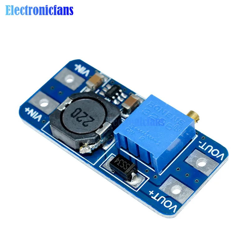 MT3608 MAX 2A Output 28V DC-DC Step Up Converter Booster Power Apply Module Booster Power Module For Arduino