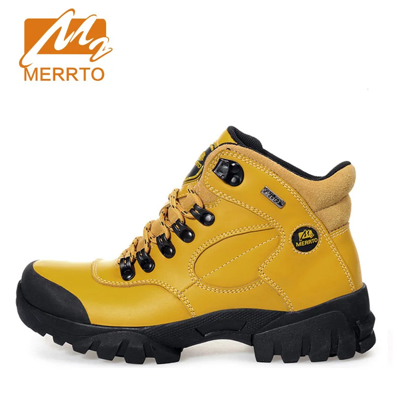 MERRTO Women Waterproof Hiking Shoes Woman Outdoor Genuine Leather Hiking Boots Mountaineering Ankle Boots Trekking Shoes Women