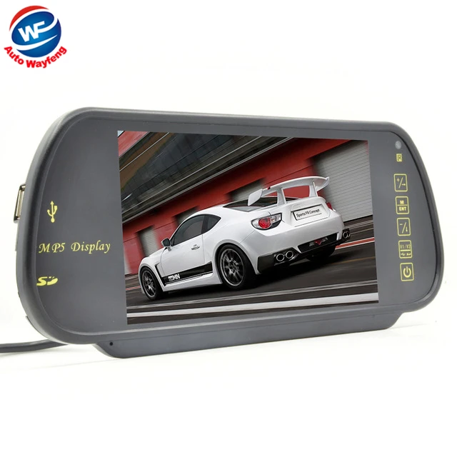 

Free Shippinrg Car CCD Monitor 7" Color TFT LCD Car Rearview Mirror Monitor SD USB MP5 FM Transmitter Car Camera Mirror DVR WF