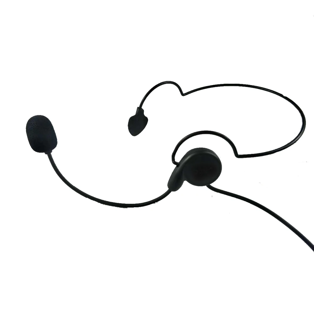 2 Pin Tactical Unilateral Headphone Mic Finger PTT Neckband Earpiece for Motorola GP68 EP450 DEP450 CP1300 Two-Way Radio
