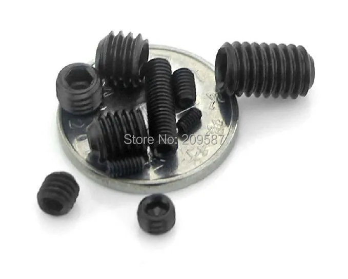 

QTY50 M2x4mm Head Hex Socket Set Grub Screws Metric Threaded Cup Point