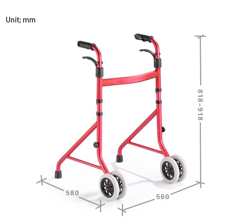 HANRIVER The new type of home - type elderly light fold-folding aid for walking walkers with wheelchairs and wheelchairs