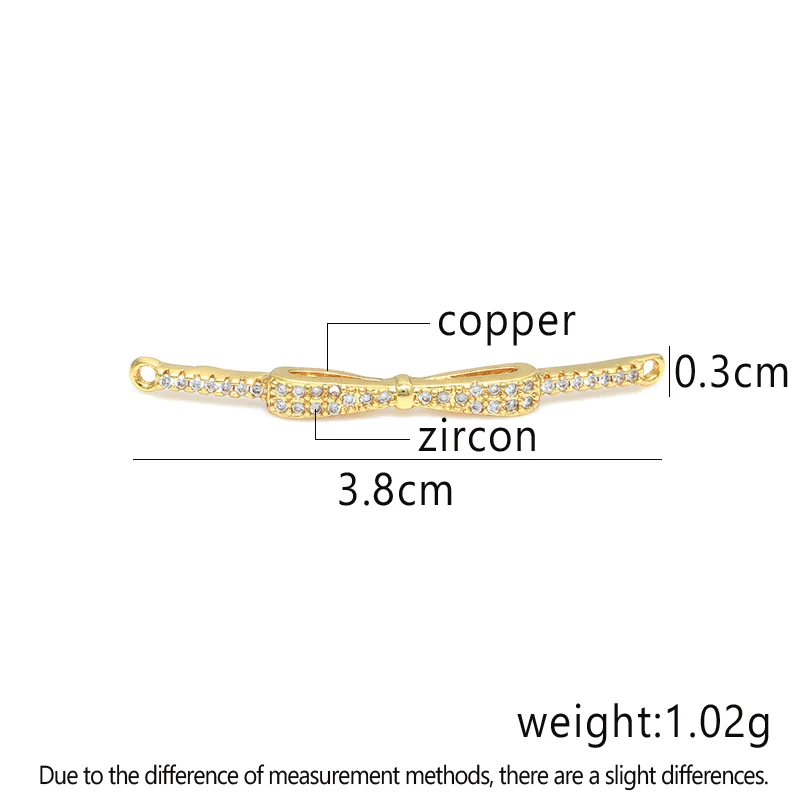 Bow Accessories for Bracelets Jewelry Findings Diy Handmade Connectors For Women Girl Bracelet Gift Jewelry Making Wholesale