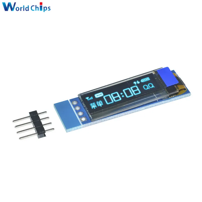0.91 Inch DC 3.3V 5V 128x32 IIC I2C Blue OLED LCD Display Module 0.91" 12832 LCD Screen Driver IC Module For Arduino PIC