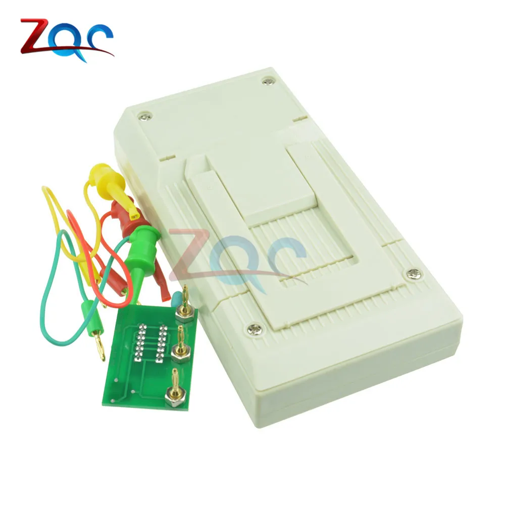 MK-328 Tester Transistor Inductance Capacitance Resistance ESR Meter TEST MOS/PNP/NPN Automatic Detector with Clip Cable