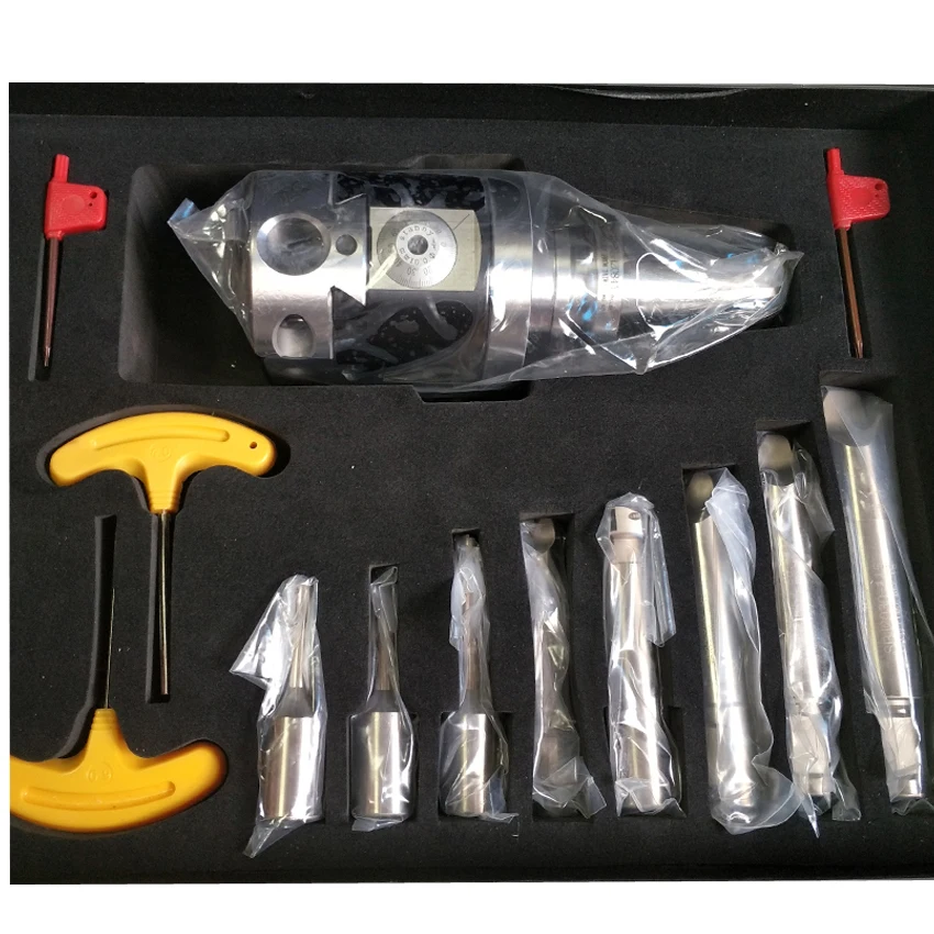 Di alta precisione BT40-NBH2084 CNC 0.01 run nout M16 micro sistema di strumento con BT gambo NBH2084 noioso teste con 8pcs noioso bar