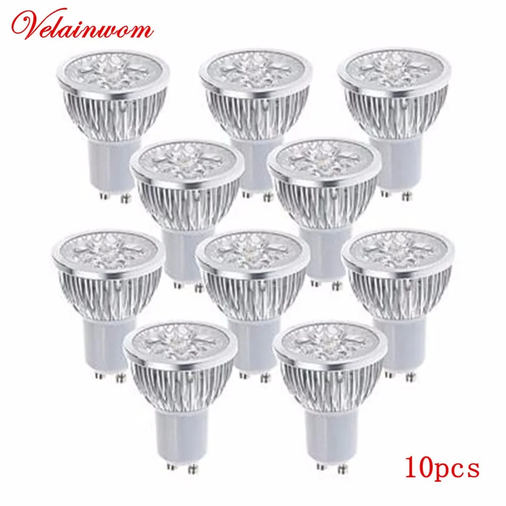 lampada regulavel de alta potencia lampada led branca quente e fria downlight gu10 ac 110v 220v 3w 4w 5w 10 pcs lot 01