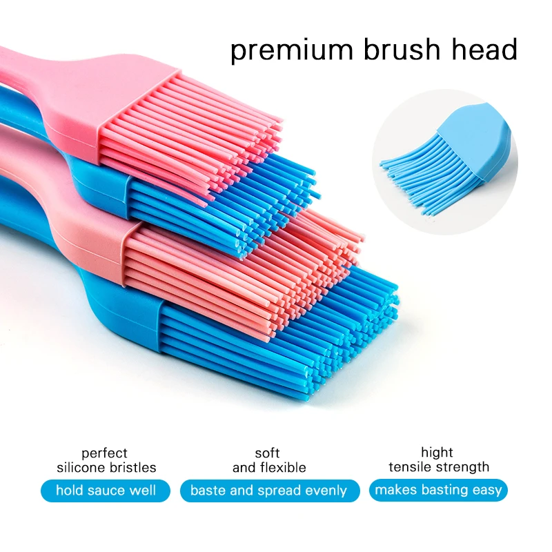 FAIS DU Silicone Basting Baking Bakeware Bread BBQ Oil Silicone Spatula Pastry Brush Tool Silicone Cooking Brush