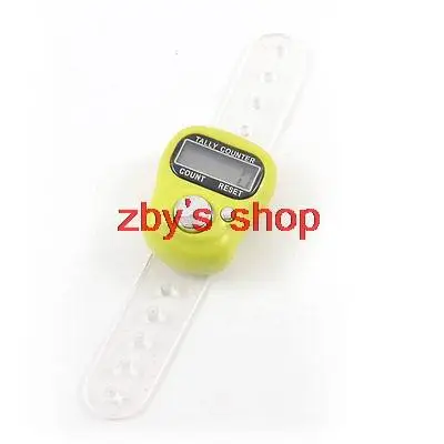 Carcaça de plástico em branco e vermelho, blk, verde, amarela, rosa, macia, transparente, lcd, ferramenta eletrônica, contador de dedo, mão, 0-99999, 5 dígitos, 1 peça