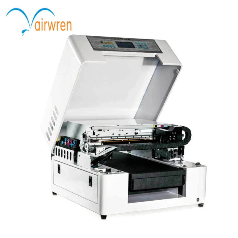 Airwren Small Size Wood Board UV Printer With High Quality A3 UV LED Printing Machine For Phone Case Metal USB Plastic Card